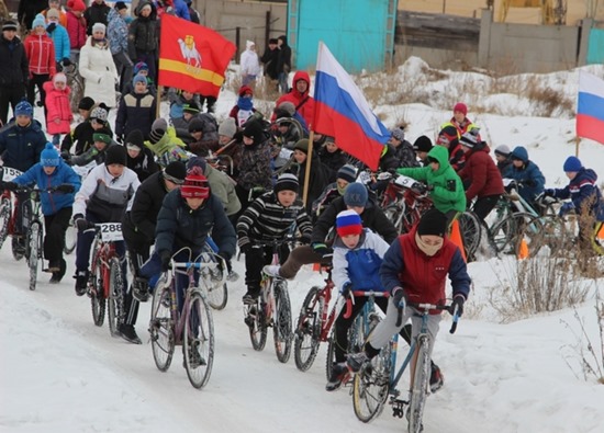 В Копейске прошел зимний чемпионат города по велокроссу