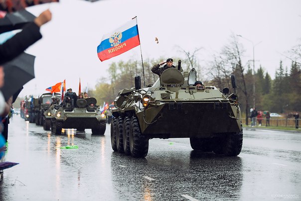 В Копейске прошел парад, приуроченный к 70-летию Победы в Великой Отечественной войне